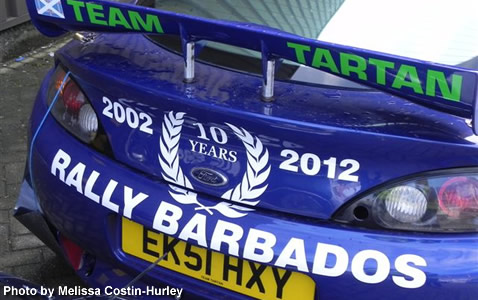 Kenny Hall's (Ford Puma) 10th Anniversary of his first rally in Barbados