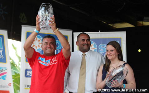 From Left: Paul Bird, Hon. Richard Sealy, M.P. & Kirsty Riddick